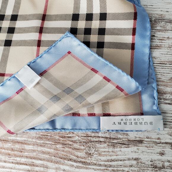 Burberry London Silk Scarf 34" - Picture 4 of 5